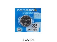 5-Pack 357 / SR44W Renata Silver Oxide Button Batteries - Newegg.com