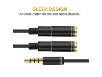 1Pcs ARCHEER 3.5mm Audio Splitter Cable 1 Male to 2 Female 3.5mm Jack Microphone Splitter Cable Adapter For iPhone Smartphone PC... 