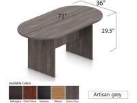GOF 6FT, 8FT, 10FT Conference Table Multifunctional Computer Chair (G2809) Set, Cherry, Espresso, Mahogany, Walnut, Artisan Grey... 