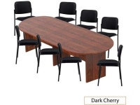 GOF 6FT, 8FT, 10FT Conference Table Multifunctional Computer Chair (G2748) Set, Cherry, Espresso, Mahogany, Walnut, Artisan Grey... 