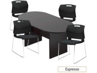 GOF 6FT, 8FT, 10FT Conference Table Multifunctional Computer Chair (G6711BLK) Set, Cherry, Espresso, Mahogany, Walnut, Artisan... 