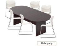 GOF 6FT, 8FT, 10FT Conference Table Multifunctional Computer Chair (G6711IVC) Set, Cherry, Espresso, Mahogany, Walnut, Artisan... 
