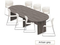 GOF 6FT, 8FT, 10FT Conference Table Multifunctional Computer Chair (G6711IVC) Set, Cherry, Espresso, Mahogany, Walnut, Artisan... 