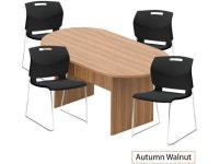 GOF 6FT, 8FT, 10FT Conference Table Multifunctional Computer Chair (G6711BLK) Set, Cherry, Espresso, Mahogany, Walnut, Artisan... 