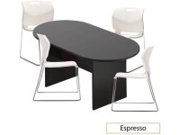 GOF 6FT, 8FT, 10FT Conference Table Multifunctional Computer Chair (G6711IVC) Set, Cherry, Espresso, Mahogany, Walnut, Artisan... 