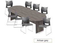 GOF 6FT, 8FT, 10FT Conference Table Multifunctional Computer Chair (G6621SHW) Set, Cherry, Espresso, Mahogany, Walnut, Artisan... 