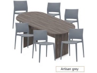 GOF 6FT, 8FT, 10FT Conference Table Multifunctional Computer Chair (G6751ALLOY) Set, Cherry, Espresso, Mahogany, Walnut, Artisan... 