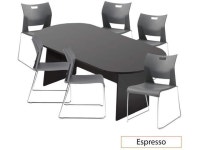 GOF 6FT, 8FT, 10FT Conference Table Multifunctional Computer Chair (G6621SHW) Set, Cherry, Espresso, Mahogany, Walnut, Artisan... 