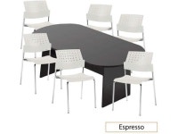 GOF 6FT, 8FT, 10FT Conference Table Multifunctional Computer Chair (G6508IVC) Set, Cherry, Espresso, Mahogany, Walnut, Artisan... 