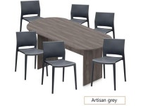 GOF 6FT, 8FT, 10FT Conference Table Multifunctional Computer Chair (G6751CHAR) Set, Cherry, Espresso, Mahogany, Walnut, Artisan... 