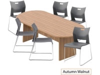 GOF 6FT, 8FT, 10FT Conference Table Multifunctional Computer Chair (G6621SHW) Set, Cherry, Espresso, Mahogany, Walnut, Artisan... 