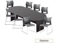 GOF 6FT, 8FT, 10FT Conference Table Multifunctional Computer Chair (G6621SHW) Set, Cherry, Espresso, Mahogany, Walnut, Artisan... 