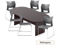 GOF 6FT, 8FT, 10FT Conference Table Multifunctional Computer Chair (G6621SHW) Set, Cherry, Espresso, Mahogany, Walnut, Artisan... 
