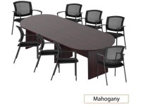 GOF 6FT, 8FT, 10FT Conference Table Multifunctional Computer Chair (G2809) Set, Cherry, Espresso, Mahogany, Walnut, Artisan Grey... 
