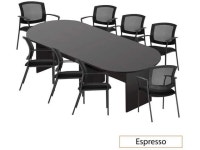 GOF 6FT, 8FT, 10FT Conference Table Multifunctional Computer Chair (G2809) Set, Cherry, Espresso, Mahogany, Walnut, Artisan Grey... 