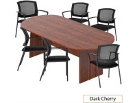 GOF 6FT, 8FT, 10FT Conference Table Multifunctional Computer Chair (G2809) Set, Cherry, Espresso, Mahogany, Walnut, Artisan Grey... 