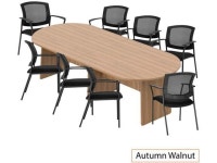 GOF 6FT, 8FT, 10FT Conference Table Multifunctional Computer Chair (G2809) Set, Cherry, Espresso, Mahogany, Walnut, Artisan Grey... 
