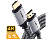 15 Feet - 1 Pack&#93; Ultra-HD &#40;UHD&#41; 4K HDMI 2.0 Cable &#91;18Gbs with Audio and Ethernet&#93; Gold Plated Connectors and... 