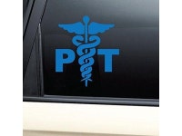 Physical Therapist PT Medical Emblem Vinyl Decal Laptop Car Truck Bumper Window Sticker - Blue - Newegg.com