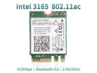 Dual Band Wireless-AC 3165NGW For Intel 3165 M.2 NGFF 802.11ac WiFi WLAN Network Card 433Mbps 2.4G/5Ghz Bluetooth 4.0 Windows... 