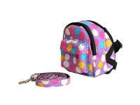 Pet Own Backpack Pet Circle Wave Point The Dog Small Backpack with Towing Rope Small , Chest Measurement: 30-42cm(Purple)... 