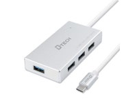 4-Port USB 3.0 Hub with 4 Feet Long Cable USB C to USB A Adapter Fast Charging Data Transfer for Laptop - Newegg.com