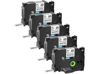 TZe-241 TZe241 Extra Strength 18mm 0.7 Black on White TZ TZe Ptouch Tapes 3/4 inch x 26.2ft Laminated Label Tape - Newegg.com