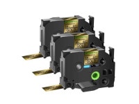 GREENCYCLE TZe-841 18mm 0.7 Laminated Gold Tape Compatible for Brother P-Touch Black on Gold TZ-841 TZe841 3/4 inch TZe TZ Tape... 