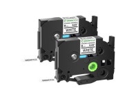 for Brother P-Touch Black on White TZ-S211 TZeS211 1/4 inch TZe TZ Tape for Ptouch PT-D210 D220 H110 H100, 2 Pack - Newegg.com