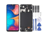 6.36 inch OLED LCD Screen for Samsung Galaxy A20 SM-A205 Digitizer Full Assembly with Frame (Black) - Newegg.com