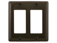 Hubbell Wiring Systems NPJ262 Wall Plate Nylon Mid-Sized 2-Gang 2 Decorator Brown - Newegg.ca Hubbell Wiring Systems NPJ262 Wall... 