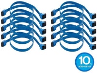 Monoprice 10 Pack 18in SATA 6Gbps Cable with Locking Latch (90... Locking Latch (90 Degree to 180 Degree) - Blue - Newegg.com