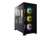 Corsair iCUE 4000X RGB Mid-Tower ATX PC Case - Black - Newegg.com