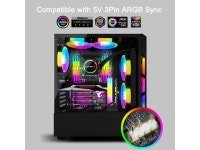 Coolmoon GPU Graphics Card Bracket Vertical 5V 3Pin ARGB Sync Colorful Video Card Holder VGA Support Chassis PC Accessories... 