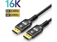 16K DisplayPort 2.1 Cable 3.3ft, 16K DP Cable 2.1 (16K@30Hz 8K@60/120Hz 4K@240Hz 165Hz 144Hz GSync/FreeSync) Video/Monitor Cable... 