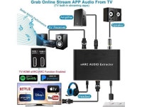 HDMI eARC Audio Extractor 192KHz Converter ARC Audio Extractor Support HDMI AUDIO +Toslink + Coaxial + L/R Stereo Audio Adapter... 