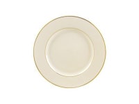 9 1/8L x 1H Cream Double Gold Luncheon Plate/Case Of 24 - Newegg.com