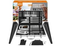Doatry 35Pc BBQ Grill Tools Set with 35 Aluminium Storage Case - Stainless Steel Grill Utensils - Newegg.com