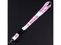 Harley Davidson Racing Biker Neck Lanyard for Cellphone, Keys, Wallet, Id Card Holder, Cool Keychain Lanyard Pink / White... 