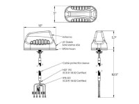 Poynting 5 in 1 2 x MiMo LTE, 2 x MiMo WIFI & GPS / GLONASS - 690MHZ-960MHZ, 1710MHZ2700MHZ, 3400-3800MHZ Antenna - Thread Mount... 