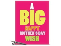 Jumbo Funny Mothers Day Card: Big Mothers Day Wish With Envelope (Extra Large Version: 8.5 x 11) J2478MDG - Newegg.com