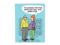 NobleWorks - More Wine - Funny Womens Alcohol Happy Birthday Card with Envelope (Extra Large 8.5 x 11 Inch) J7309BDG-US - Newegg.com