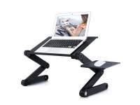 Laptop Table For Bed, Home Office Notebook Pc Lap Desk Stand With Mouse Pad,Book Stand And Breakfast Serving Bed Tray, Ergonomics... 