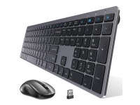 4G Stable Connection Full Size Wireless Keyboard Mouse Set With Numeric Keypad For Laptop Computer Pc Desktop Windows Xp/7/8/10... 