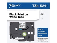 Genuine Ptouch TZES241 Tape 34 07 Wide ExtraStrength Adhesive... Outdoor Use WaterResistant 07 x 262 18mm x 8M TZES241 - Newegg.com
