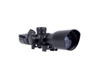 39x32 Rifle Scope with Rangefinder Reticle and Medium Profile Scope Rings | Black - Newegg.com