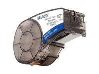 Authentic M21500430 Clear Harsh Environment Polyester Label for Laboratory Asset Tracking and Datacom Labeling Black on Clear... 