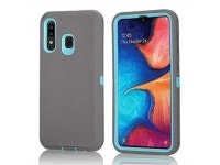 Samsung Galaxy A20A30A50 Defender Case Protective Defender... Cover for Samsung Galaxy A20Galaxy A30Galaxy A50 GrayTeal - Newegg.com