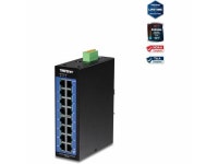 TRENDnet 16-Port Industrial Gigabit L2 Managed DIN-Rail Switch, Layer 2 Switch, 16 x Gigabit Ports, 32Gbps Switching Capacity... 