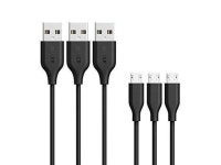 ca Anker [3-Pack] PowerLine Micro USB (3ft) - One of the World's Fastest, Most Durable Charging Cable [... 